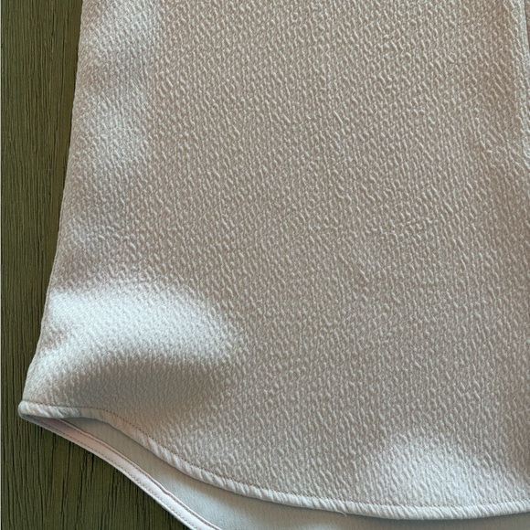 THEORY Antazie Top SMALL Lavender Sleeveless Textured V Neck blouse $185 Shell - Picture 15 of 15